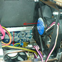 Cool air being sucked into the case and then into the CPU cooler